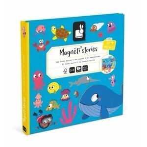 Janod Magneti Stories Sea Bed Animals 30 Magnets Magnetic Story Book Travel Car